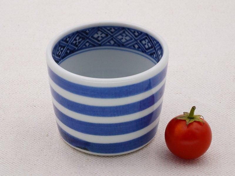 樋山真弓 染付横線紋 蕎麦猪口 | 九谷焼 | 東京 南青山の和食器専門店