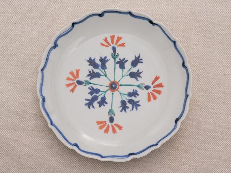 九谷焼　宮腰　皿 5.5号 フリル皿 / 宮腰徳二