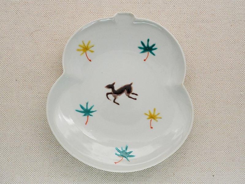 宮腰綾 しかともみじ 6寸瓢箪皿 | 九谷焼 | 東京 南青山の和食器