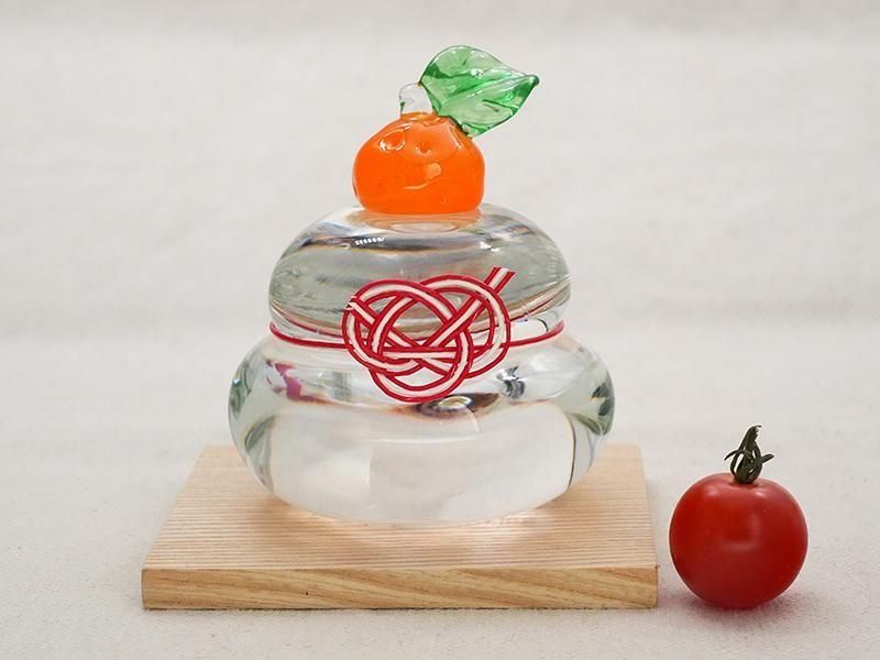 梶原理恵子 鏡餅（M） | ガラス工房Eze | 東京 南青山の和食器専門店