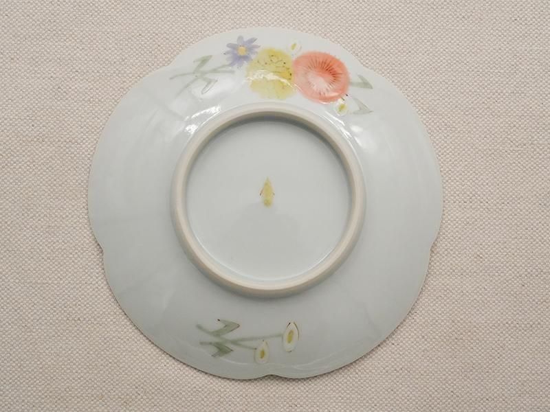 宮腰綾 花束 5寸花型皿 | 九谷焼 | 東京 南青山の和食器専門店 うつわ