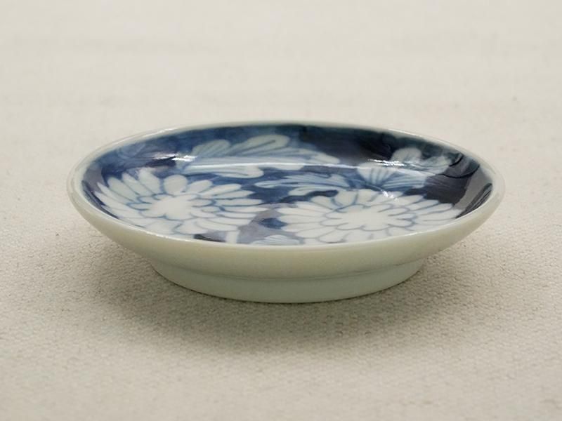 堀畑蘭 染付菊詰め 2.5寸豆皿 | 九谷焼 | 東京 南青山の和食器