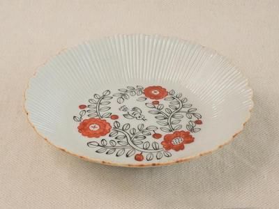 中町いずみ きつねとぶどう 5.5寸深皿 | 九谷焼 | 東京 南青山の