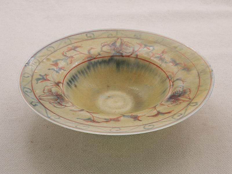 ミヤマリカ 小皿Sサイズ　作家もの陶器 ミヤマリカ 皿(花) Sサイズ・B - うつわ青文字