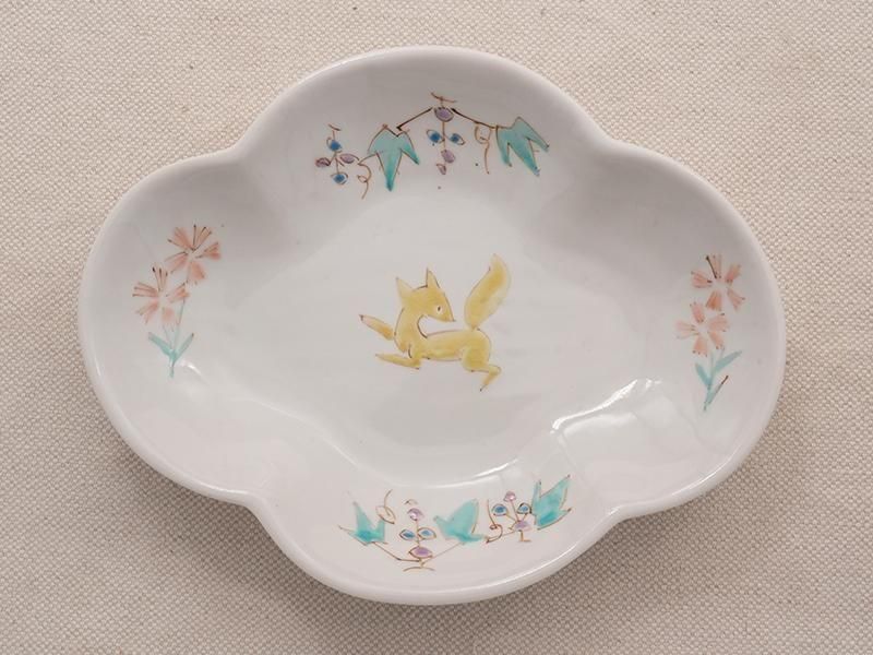 九谷焼　宮腰　皿 5.5号 フリル皿 / 宮腰徳二