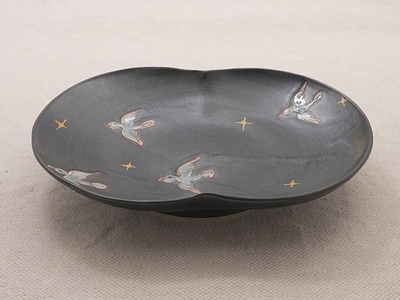 九谷焼　宮腰　皿 5.5号 フリル皿 / 宮腰徳二