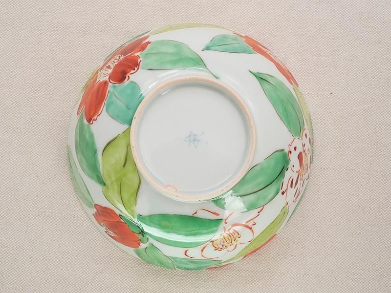 古川桜 色絵カメリア鉢 | 色絵 染付 磁器 | 東京 南青山の和食器専門店