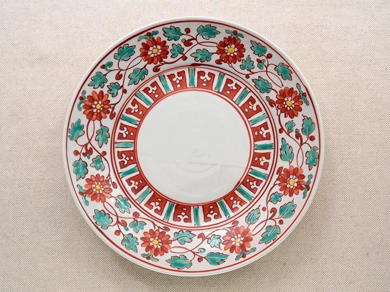 樋山真弓 色絵花唐草 8寸皿 | 九谷焼 | 東京 南青山の和食器専門店