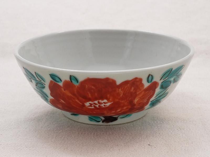 樋山真弓 色絵牡丹 5寸鉢 | 九谷焼 | 東京 南青山の和食器専門店