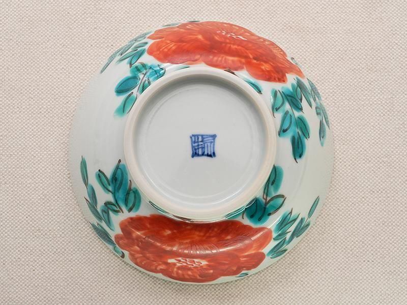 樋山真弓 色絵牡丹 5寸鉢 | 九谷焼 | 東京 南青山の和食器専門店