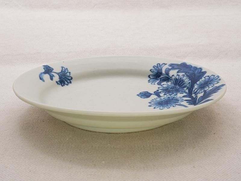 堀畑蘭 染付botanical 6.5寸リム皿 | 九谷焼 | 東京 南青山の和食器