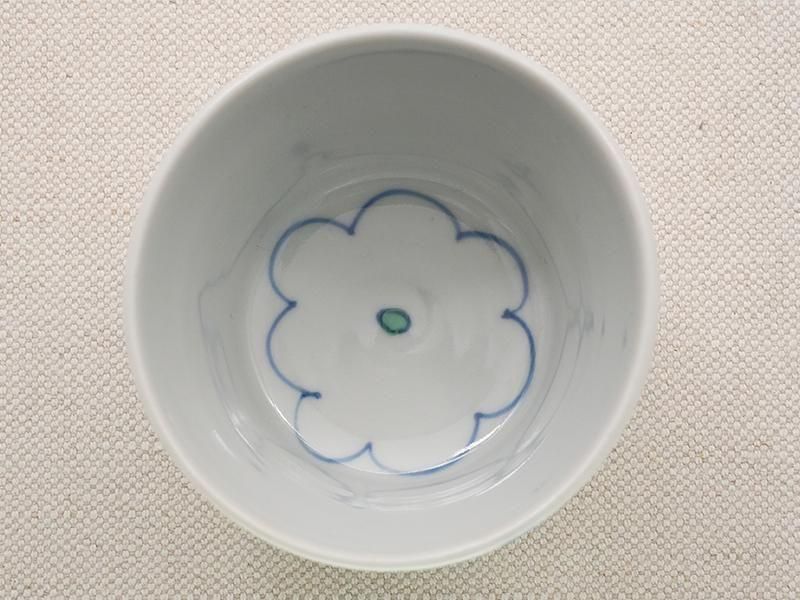 堀畑蘭 色絵花曇 蕎麦猪口 青 | 九谷焼 | 東京 南青山の和食器専門店