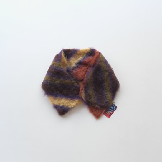 Hikaru Noguchi-Mohair scarf （チョコ・パープル）