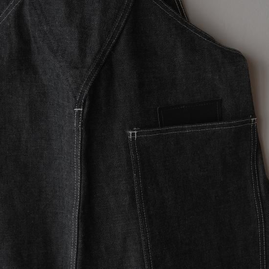 TUKI type-2 salopette black denim | オーバーオール
