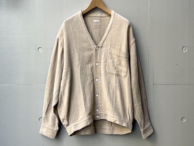 SOWBOW シャツカーディガン 筑後織 NAGOMI BROWN SOWBOW シャツカーディガン 筑後織 NAGOMI BROWN トップス