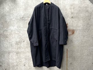 Wool & line gauze twill no collar mods coat（ライナー付）