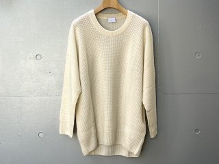 NO CONTROL AIR White cashmere 7G waffle knit