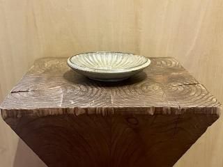 山の口焼・鎬4寸皿