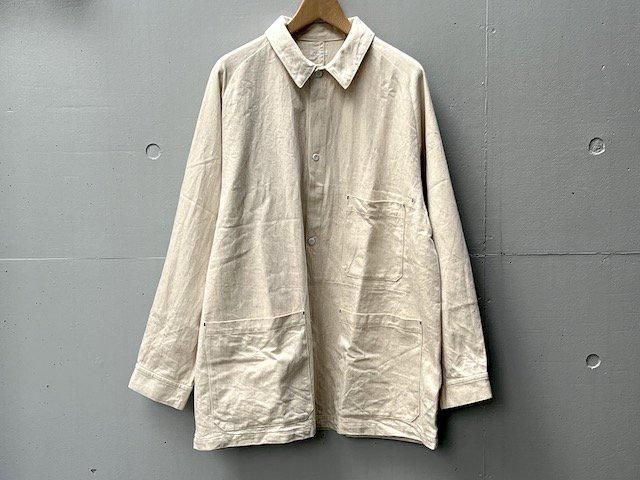 ❁ SOWBOWソウボウ リネン混カーディガン SOWBOW SOWBOW SHIRT F - CARDIGAN PANAMA / BLACK