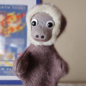  ѥڥåȡʼͷ   czech puppet monkey vintage