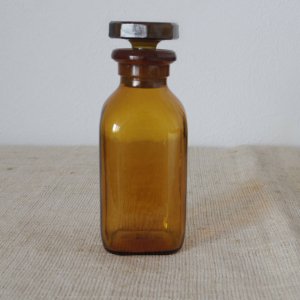フランス 医療系 薬瓶 小瓶 ブラウン france medicine bottle brown small
