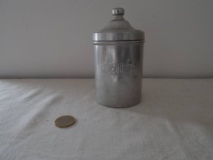 イタリア アルミ キャニスター 砂糖 Italia aluminum canister zucchero