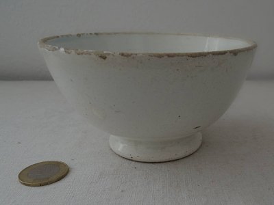 イタリア 白い陶器のボウル ヴェドヴァ ベージオ エ フィーリオ  Italia porcellana bowl Vedova Besio & Figlio