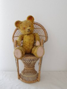 ϥ󥬥꡼ ƥǥ٥ ץ饹å 顼   hungary teddy bear old vintage growler yellow