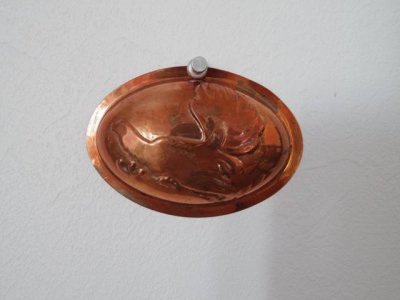 銅 焼き菓子型 オーバル 楕円 小 鶏 1・Copper Mold Mould oval small hen