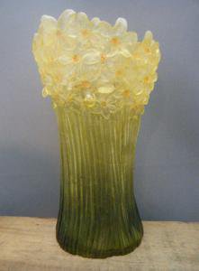 ビンテージ アールヌーボー風 野の花の花瓶・VINTAGE OLD art nouveau vase