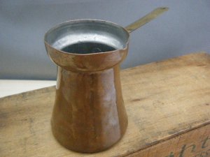 ٥륮¤λ ƼΥХ륿ANTIQUE VINTAGE OLD bergium butter melter copper