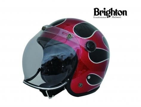 PREMIER Flake Handmade Helmet Maximumシールド付き Flame Red