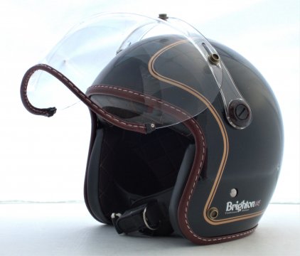 Brighton Traditional Helmet Royal Navy 　ﾌﾞﾗｲﾄﾝﾄﾗﾃﾞｨｼｮﾅﾙﾍﾙﾒｯﾄネイビー -  ジェットヘルメット・シールド・バイザー等バイク用品 - ヒートグループ