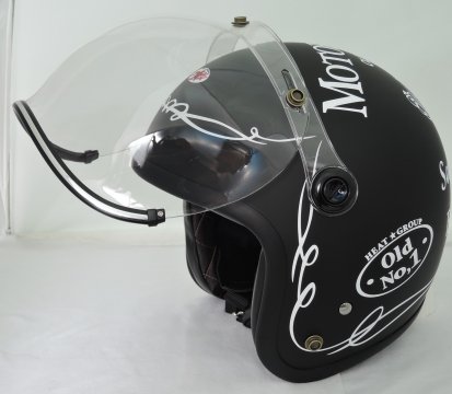 OLD CHAMP オールドチャンプ バブルプラス マッドブラックMADBK - ジェットヘルメット・シールド・バイザー等バイク用品 - ヒートグループ