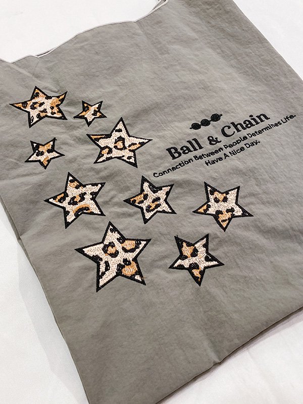 [Ball&Chain]Leopard Star Eco bag - ADDRESS Online Store