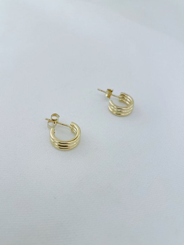[JUSTINE CLENQUET]Sarah earrings-gold