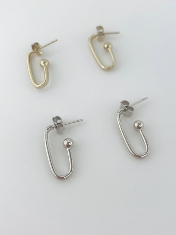 Blake palladium earrings