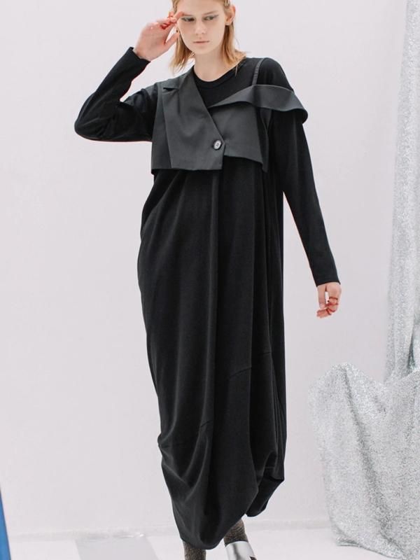 [AULA AILA]LAYERED ASYMMETRY ONE PIECE