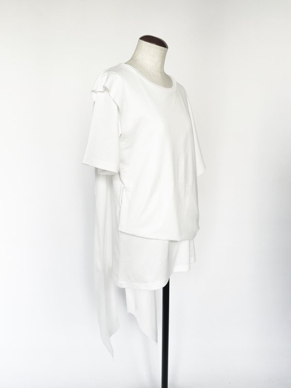 売れ済公式 UN-SOPHIE アシンメトリーサロペット - スカート