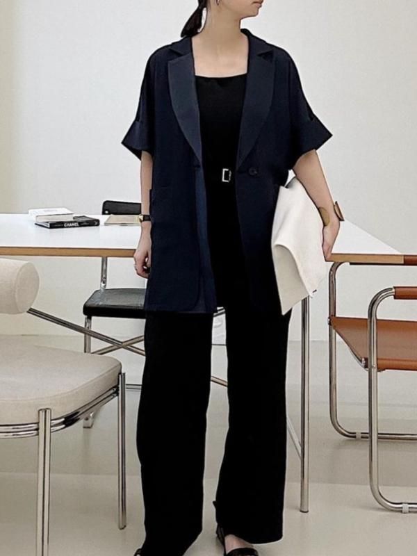 UN-SOPHIE] 【即完売につき再入荷】ORGANDY SHEER HALF SLEEVE