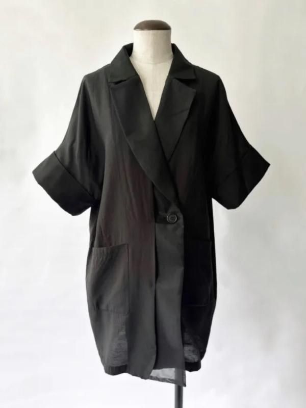 [UN-SOPHIE] ORGANDY SHEER  HALF SLEEVE JKT