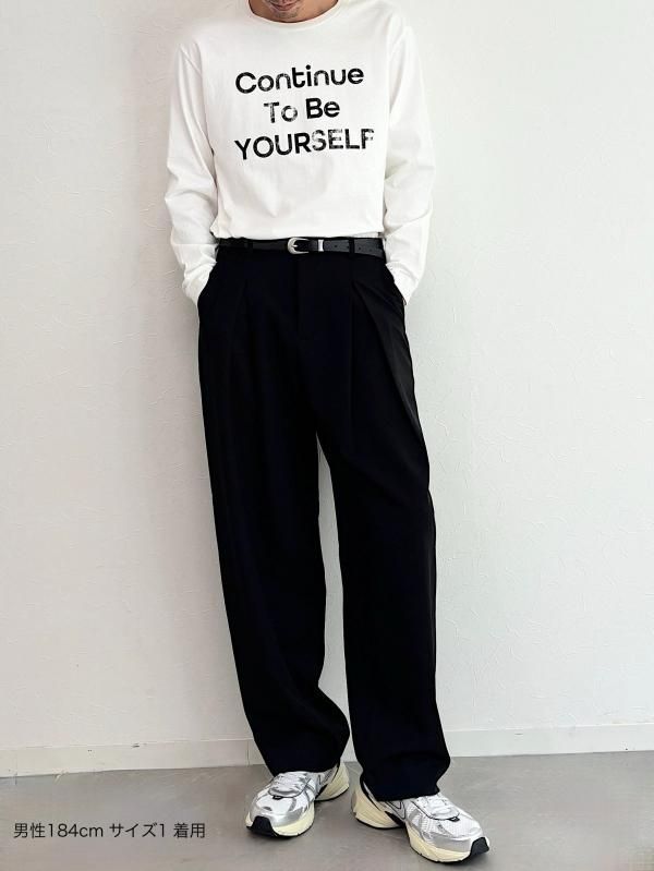 EKAT (UNISEX)]残り僅か LOGO LONG SLEEVE TEE / BLACK