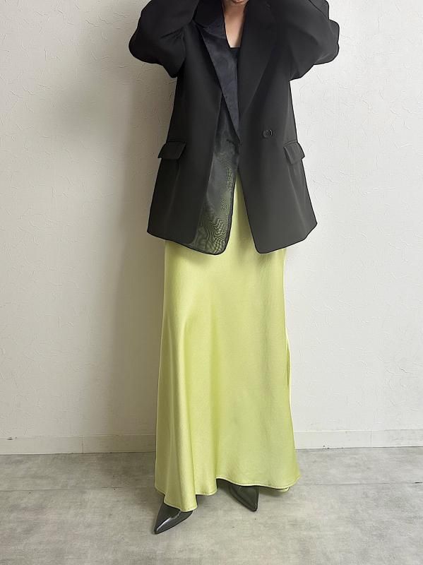 残り僅か [UN-SOPHIE] ORGANDY TAILORED JACKET / BLACK