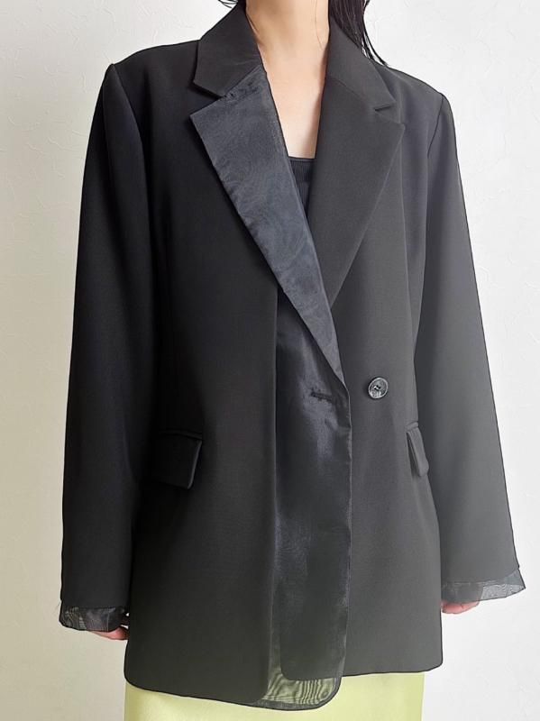 Organdy sheer Half Sleeve jacket - un-sophie