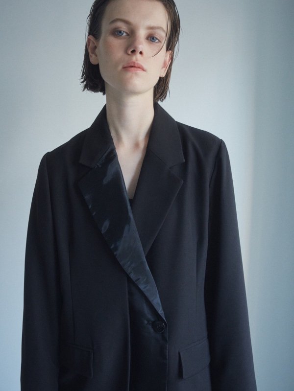 ĤϤ [UN-SOPHIE] ORGANDY TAILORED JACKET / BLACK