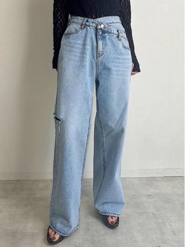 [UN-SOPHIE]  Ժ١WAIST LAYERED DENIM / BLUE