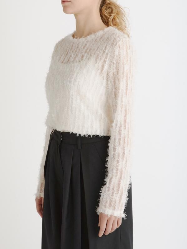[UN-SOPHIE] Feather tulle tops