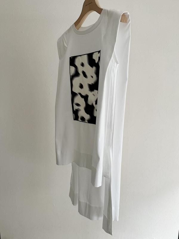 [UN-SOPHIE] FLOWER ICON BACK LONG TOPS