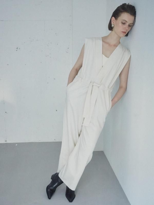 [UN-SOPHIE] Drape wide salopette