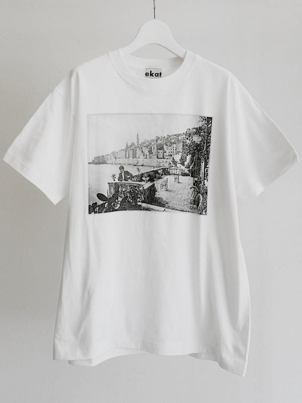 [EKAT (UNISEX)] ORGANIC  PHOTO PRINT T-SHIRT 